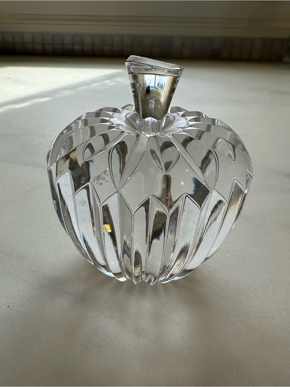 Waterford Crystal Apple Figurine Decorative Accent